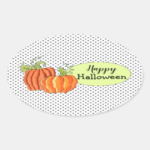 Halloween Pumpkin stickers (sheet of 4)