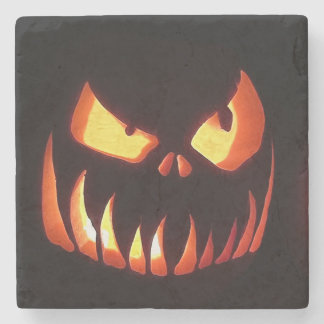 Halloween Pumpkin Stone Coaster