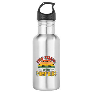 Halloween Pumpkin Stop Staring Funny Vintage_1 532 Ml Water Bottle