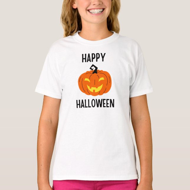 Halloween Pumpkin T-Shirt (Front)