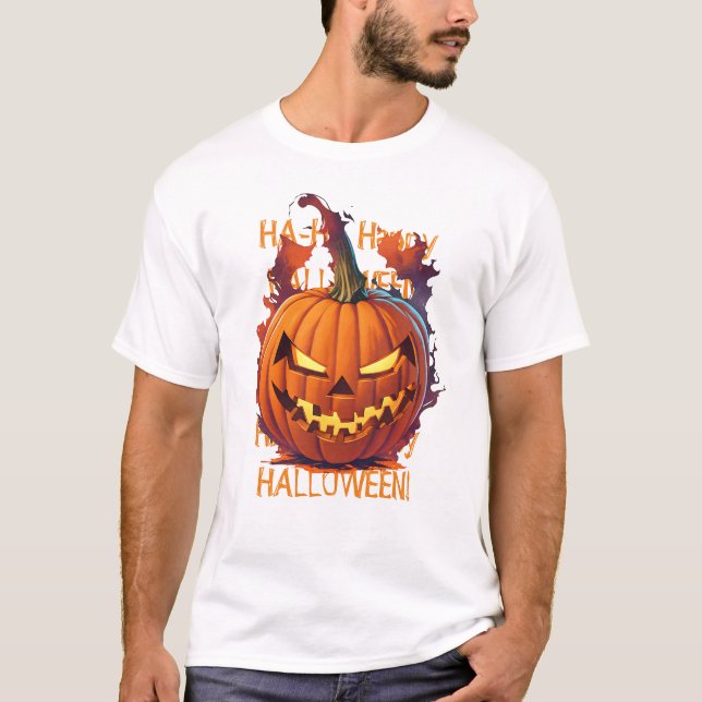 Halloween Pumpkin T-Shirt (Front)