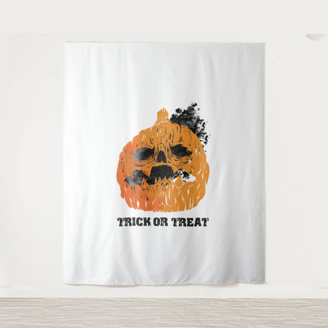 Halloween  pumpkin tapestry (Front)