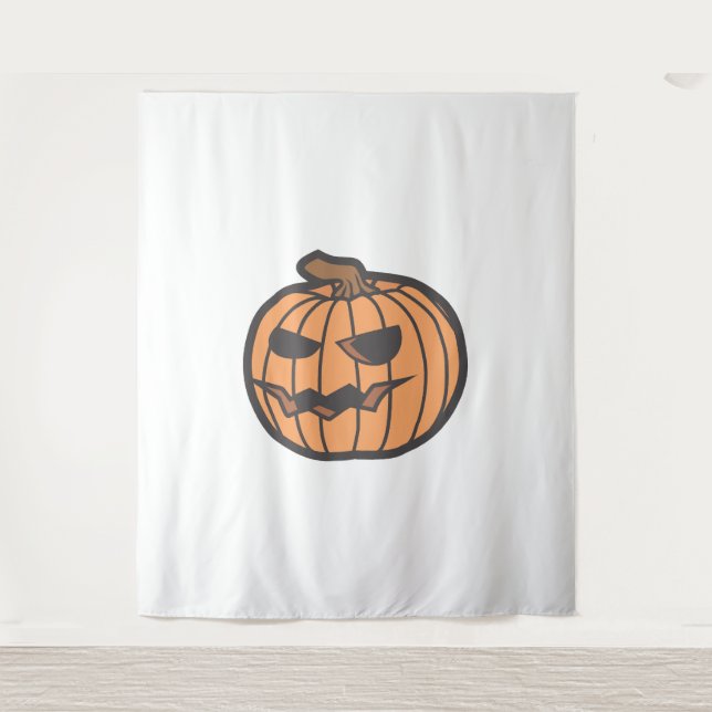 Halloween pumpkin                              tapestry (Front)