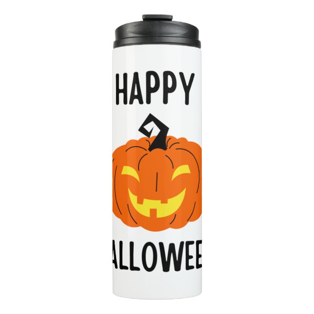 Halloween Pumpkin Thermal Tumbler (Front)