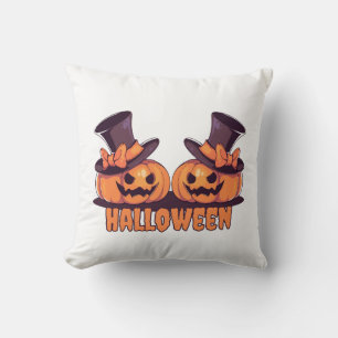 Halloween Pumpkin Throw Pillow