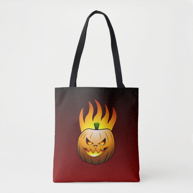 Halloween Pumpkin Tote Bag (Front)