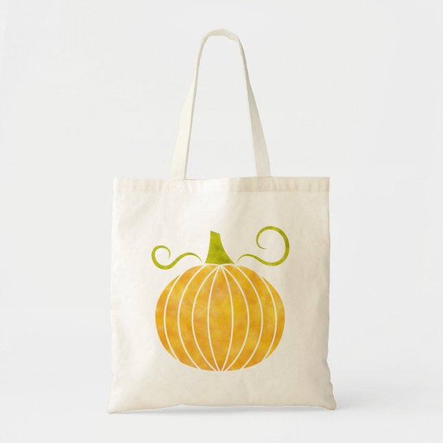 Halloween Pumpkin Tote Bag (Front)