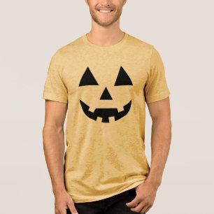 Halloween pumpkin Tri-Blend shirt