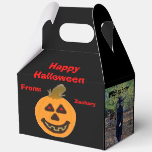 Halloween Pumpkin Trick Or Treat Ghostly Party Favour Box