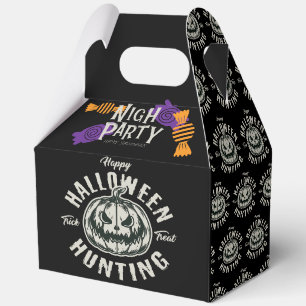 Halloween Pumpkin Trick or Treat Party Custom Favour Box