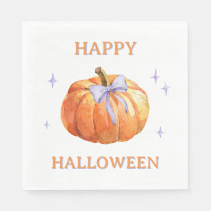 Halloween Pumpkin Trick or Treat Party Napkin
