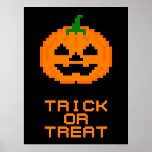 HALLOWEEN PUMPKIN - TRICK OR TREAT POSTER