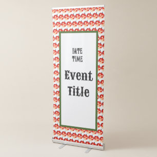 Halloween Pumpkin Trick or Treat Retractable Banner