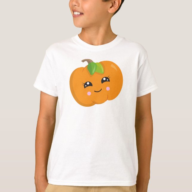 Halloween Pumpkin, Trick Or Treat, Smiling Pumpkin T-Shirt (Front)