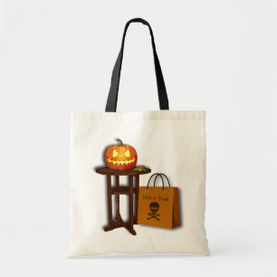 Halloween Pumpkin Trick or Treat Tote Bag