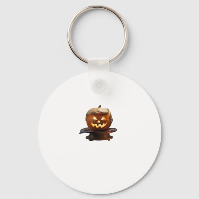 Halloween, Pumpkin Trumpkin, Make Halloween Great  Key Ring (Front)