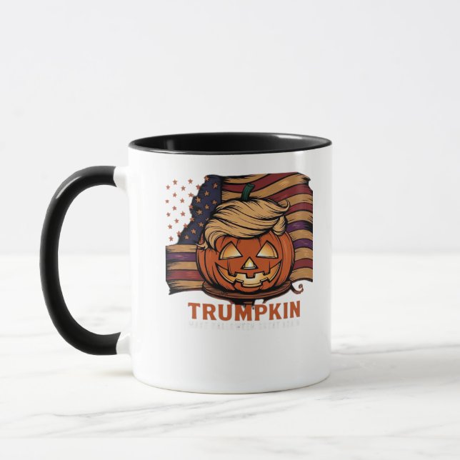 Halloween, Pumpkin Trumpkin, Make Halloween Great  Mug (Left)