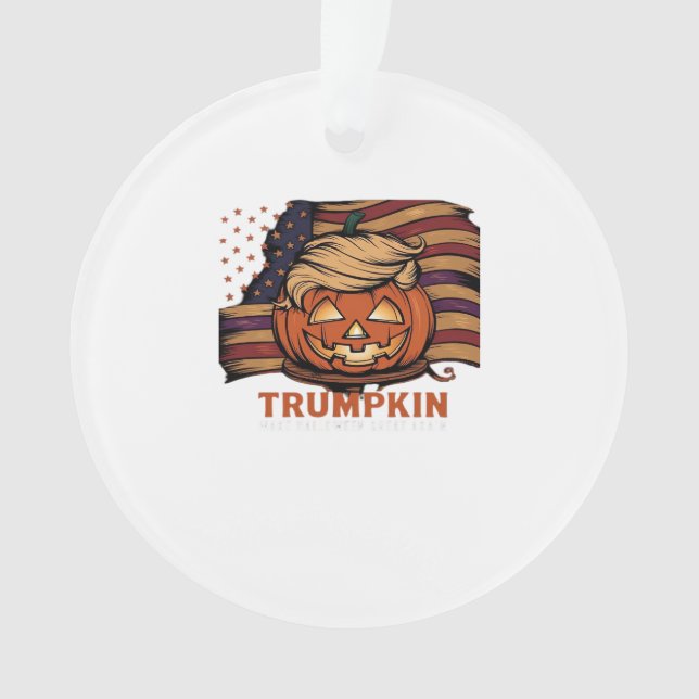 Halloween, Pumpkin Trumpkin, Make Halloween Great  Ornament (Front)