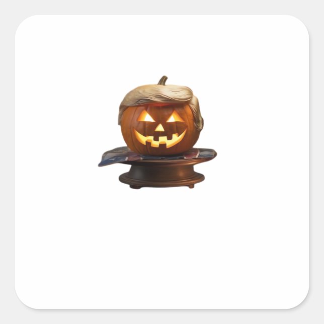 Halloween, Pumpkin Trumpkin, Make Halloween Great  Square Sticker (Front)