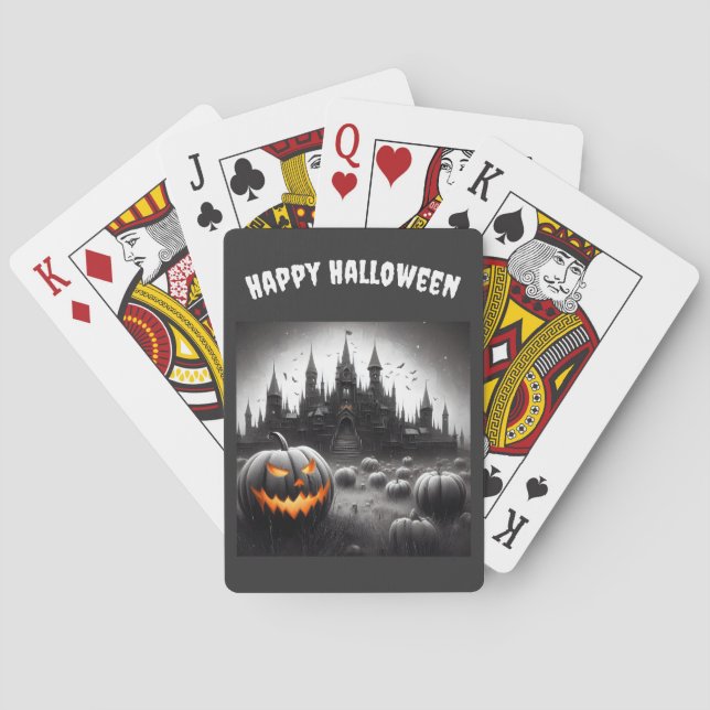 Halloween: Pumpkin University Playing Cards (Back)