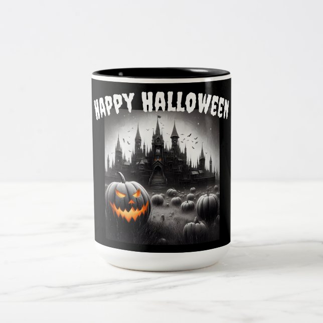 Halloween: Pumpkin University Two-Tone Coffee Mug (Center)