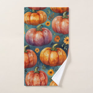 Halloween Pumpkin Vibes Hand Towel