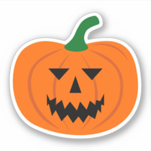Halloween Pumpkin Vinyl Sticker