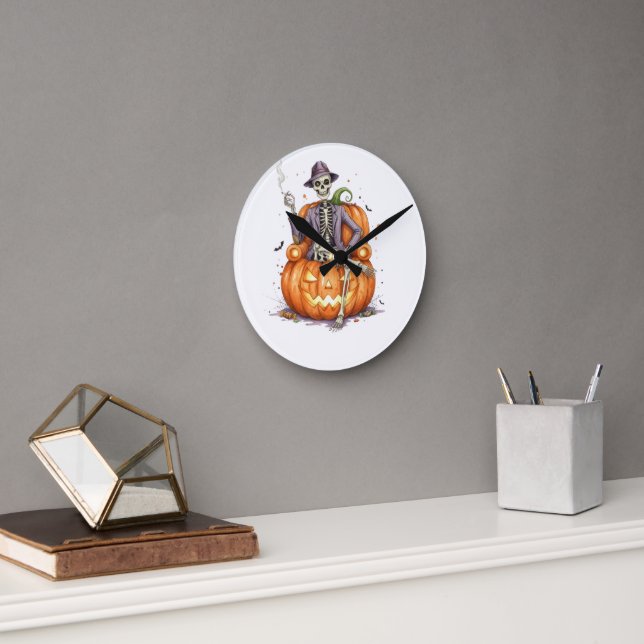  Halloween Pumpkin Wall Clock (Office)
