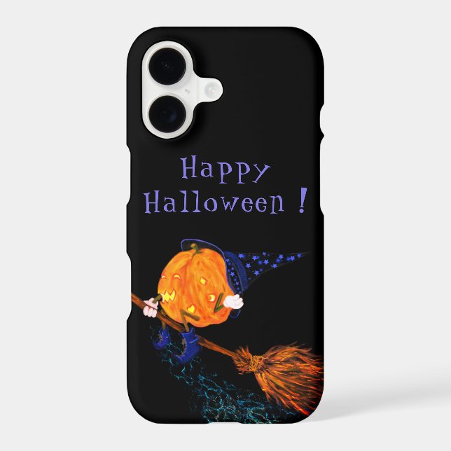 Halloween Pumpkin Witch iPhone Case (Back)