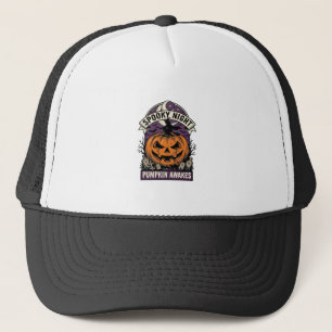 Halloween Pumpkin Witch Vintage Spooky Night Shirt Trucker Hat