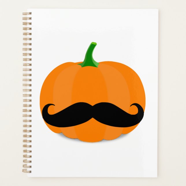 halloween pumpkin with beard planner (Front)