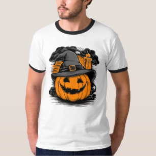 Halloween Pumpkin with hat, Men's T-Shirt