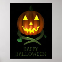 Halloween Pumpkin with Vines