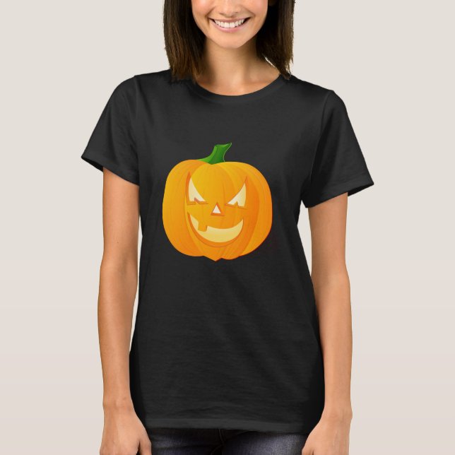 Halloween Pumpkin Women T-Shirt (Front)