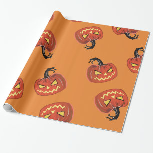 Halloween Pumpkin  wrapping paper