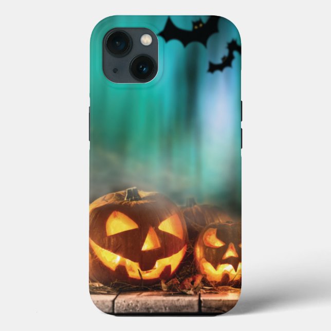 Halloween pumpkins and bats   Case-Mate iPhone case (Back)