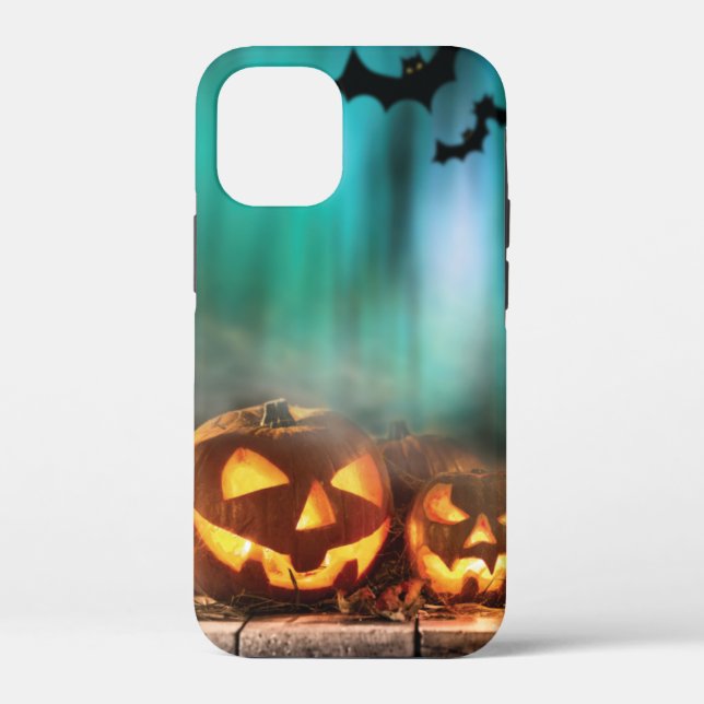Halloween pumpkins and bats   Case-Mate iPhone case (Back)