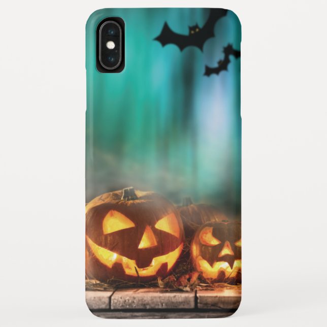 Halloween pumpkins and bats   Case-Mate iPhone case (Back)
