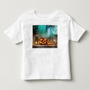 Halloween pumpkins and bats toddler T-Shirt