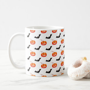 Halloween Pumpkins and Bats, Trick or Treat, Boo Coffee Mug