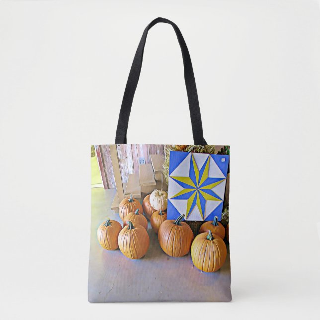 Halloween Pumpkins and Fall Display Autumn Bag (Front)