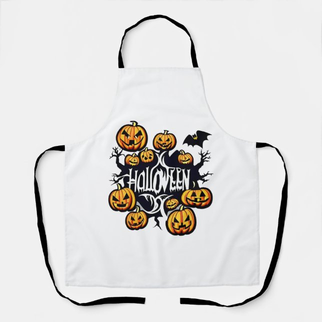 Halloween pumpkins          apron (Front)