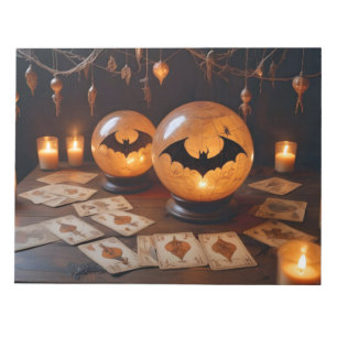 Halloween Pumpkins Bats Cute Spooky Festive Magic Notepad