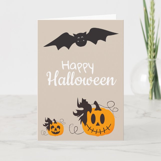 Halloween Pumpkins Card (Front)
