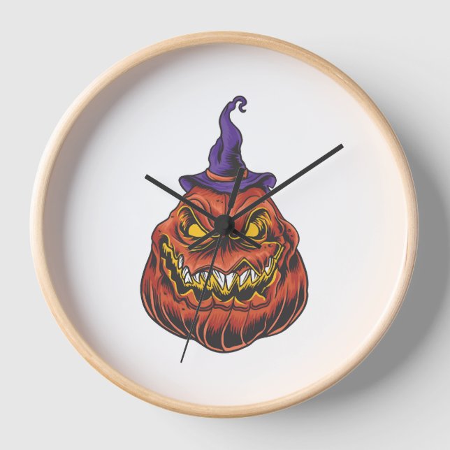 Halloween Pumpkins   Clock (Front)