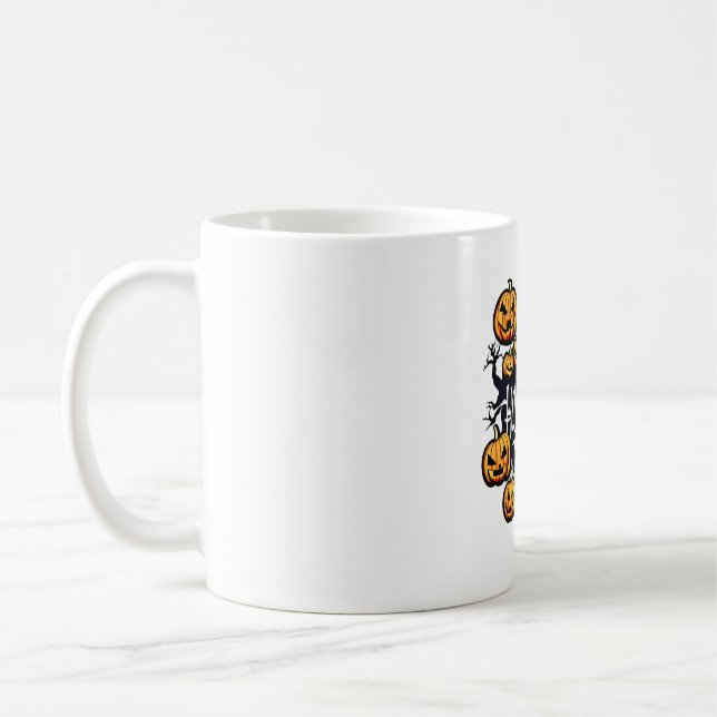 Halloween pumpkins          coffee mug (Left)