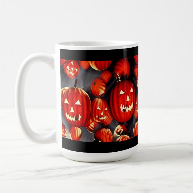 Halloween Pumpkins Coffee Mug (Left)