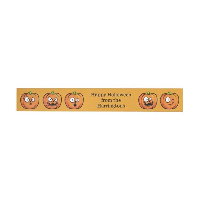 Halloween Pumpkins custom text labels (Individual)