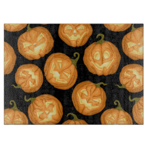 Halloween pumpkins cutting board
