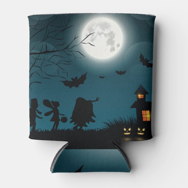 Halloween Pumpkins: Dark Castle Blue Moon Can Cooler (Front)